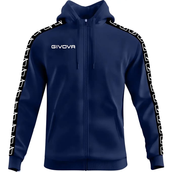 Sweatshirt capuchon met volledige rits Givova