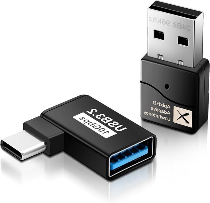 Bluetooth Dongle USB Aptx met Lage Latency voor PS5, PS4, Switch, Laptop en PC - Ideaal voor Hoofdtelefoon en Speakers