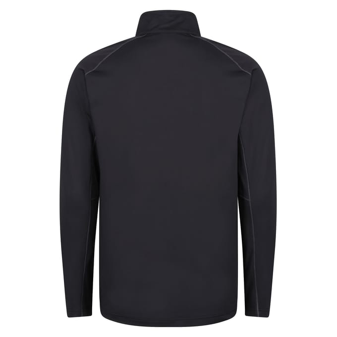 Regatta Heren Core Stretch Half Zip Midlayer (Zwart)