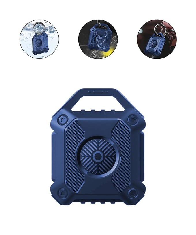 Tectier AirTag Houder Sleutelhanger Waterdicht IP67 - 1 Stuk - Blauw