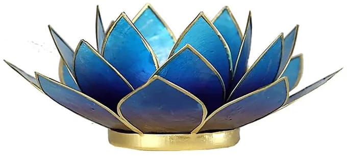 Lotus sfeerlicht 2-kleurig violet-blauw (1 stuks)