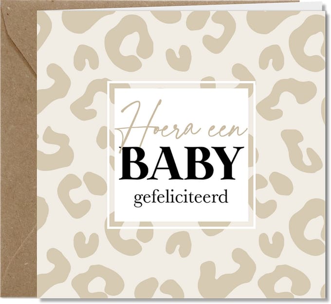 Wenskaarten - geboorte, baby - serie WILDCARDS
