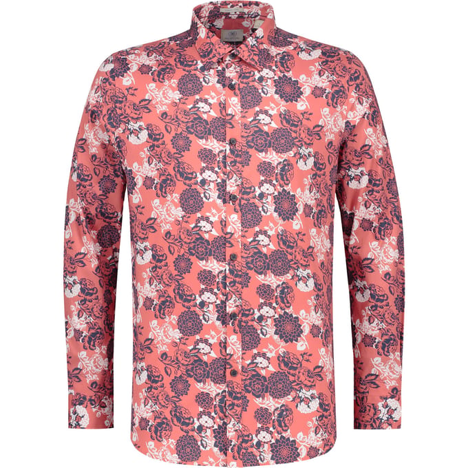 Dstrezzed Overhemd Print Bloemen Coral (303208 - 428)