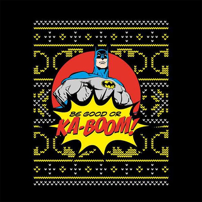 Batman Be Good Or Ka Boom! Sweatshirt - Black - S