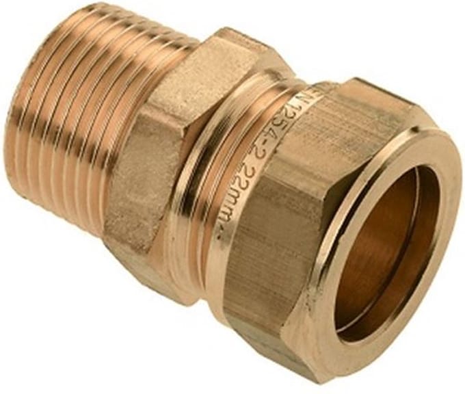 Bonfix messing knelfitting puntstuk 8mm x 1/4inch FR