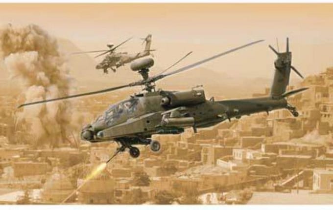 Modelbouwset Helikopter AH-64D Apache Longbow Schaaf 1:48