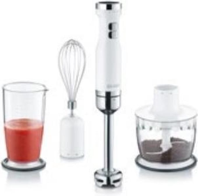 Graef HB501EU blender 0,7 l Staafmixer Roestvrijstaal, Wit