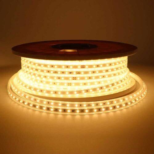 HOFTRONIC Flex60 LED Strip 50 meter - 3000K warm wit - IP65 waterdicht - Buiten & Binnen - 60 LEDs/m - 700 lumen per meter - Inkortbaar per meter -