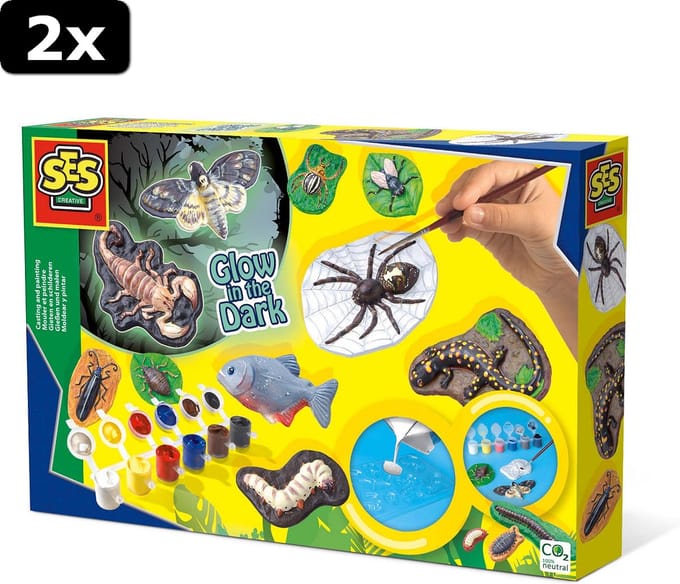 2x SES Gieten en schilderen - Enge beesten