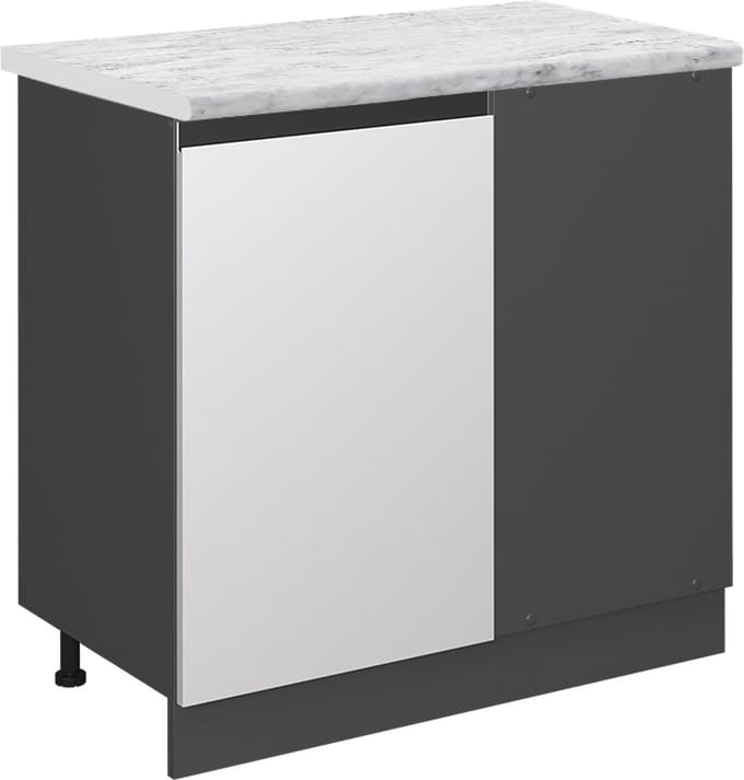 Vicco R-Line Hoekkast – 86 cm WB Marmer Wit