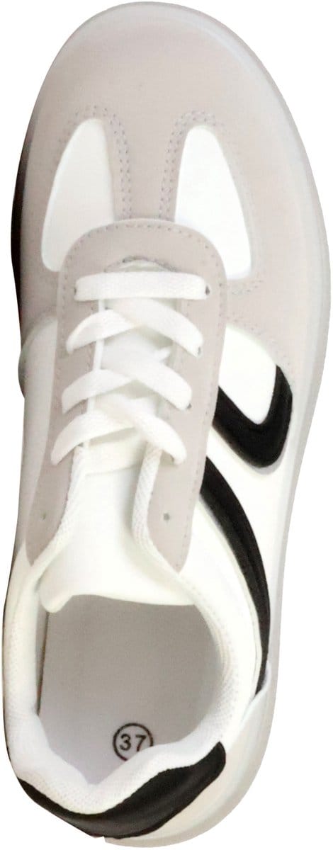 Supermodieuze lage sneakers met veters