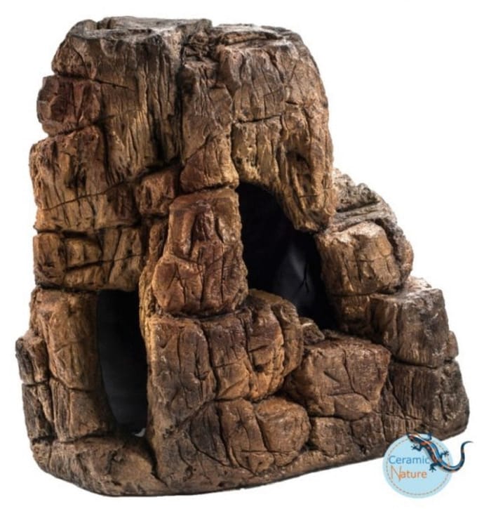 Ceramicnature Rock Sh-28 - Aquarium - Ornament - 30x17x32 cm Bruin