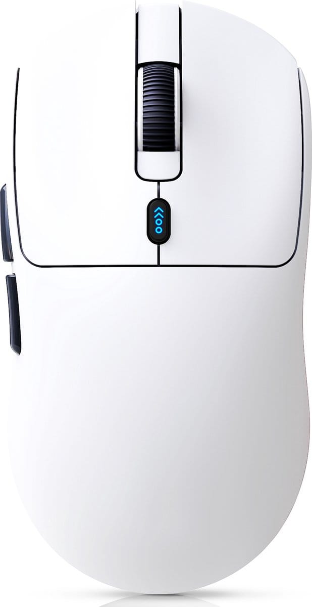 Fuegobird T68 Gaming Muis – 54g Ultra Lichtgewicht – Tri-Mode Draadloos – 12000 DPI – USB-C Oplaadbaar – Ergonomisch – Wit