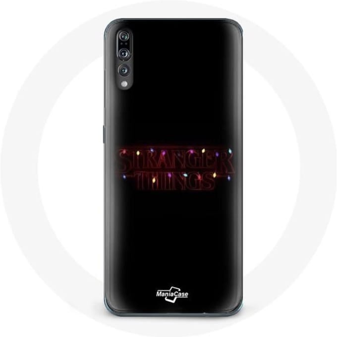Coque pour Huawei P20 Stranger Things Affiche Logo Joyeux noël