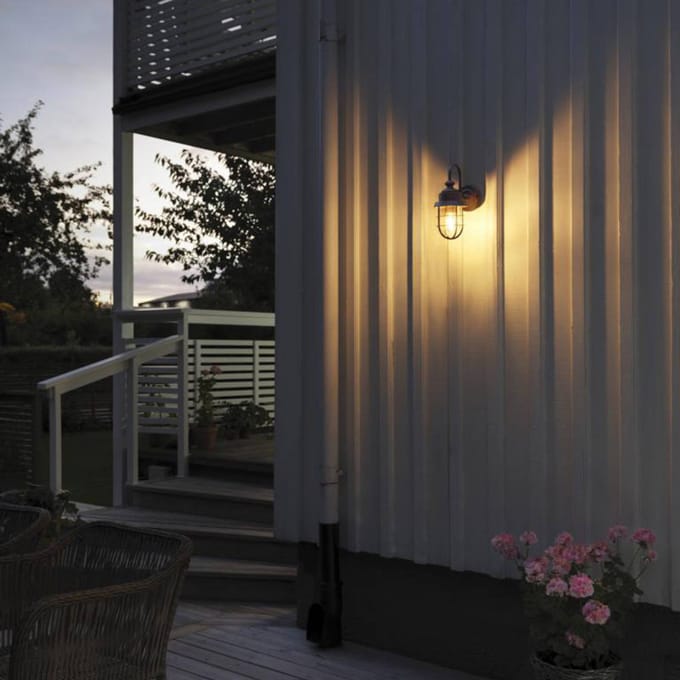 Konstsmide Cerignola Wandlamp Buiten - E27 - IP44 - Roest