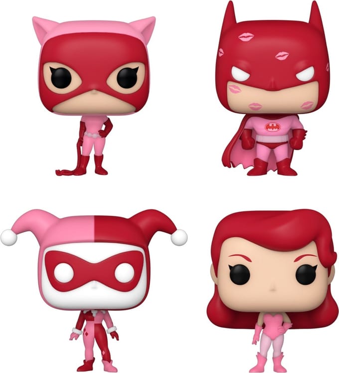 Funko Batman Verzamelfiguur DC Comics Valentines Pocket POP! 4-Pack 4 cm Multicolours