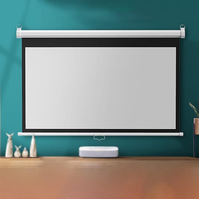 Projectiescherm - Beamer scherm - Thuisbioscoop - Zelfvergrendelend - 72 inch - Wit