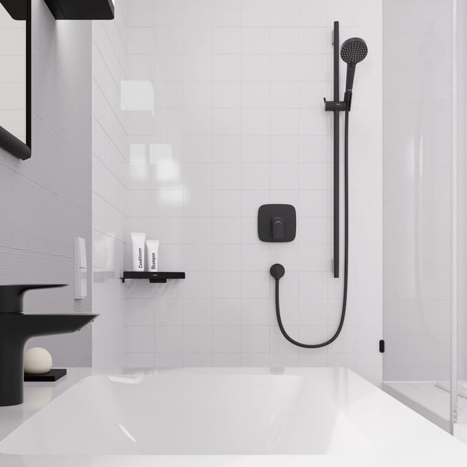 Hansgrohe Logis - Inbouw douchekraan, mat zwart 71605670