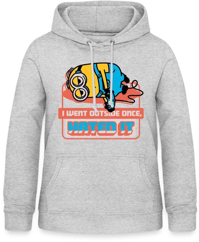 Minions Dave Ging Buiten Het Kantoor Quote Hoodie Dames