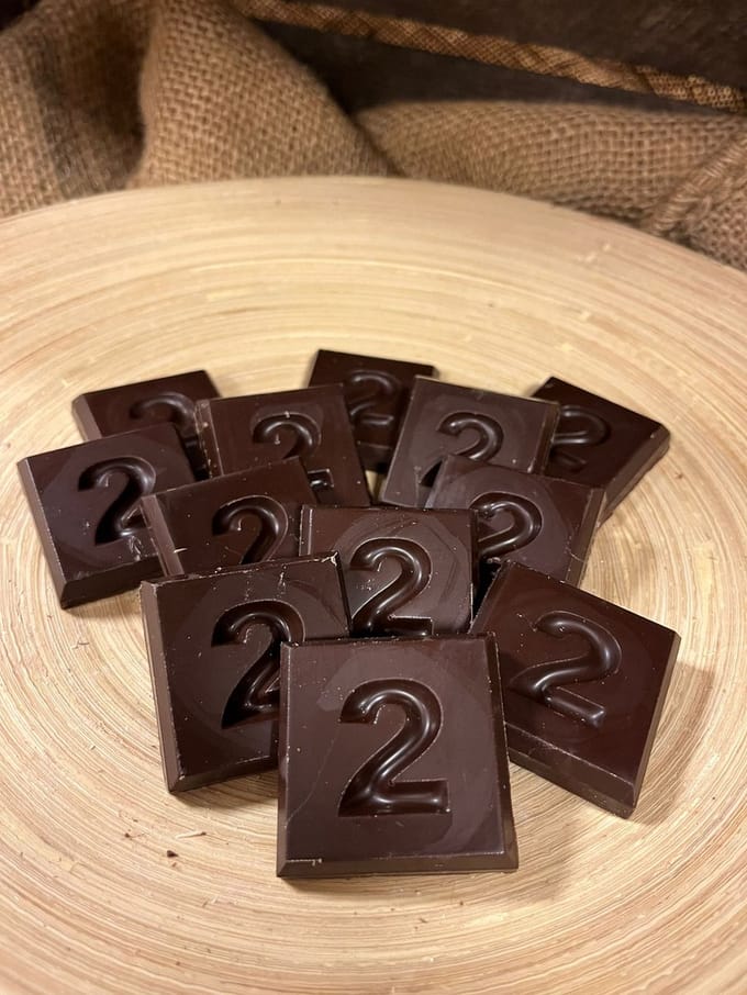 Callebaut - Chocolade cijfer 2 - Luxe puur - Perfect cadeau
