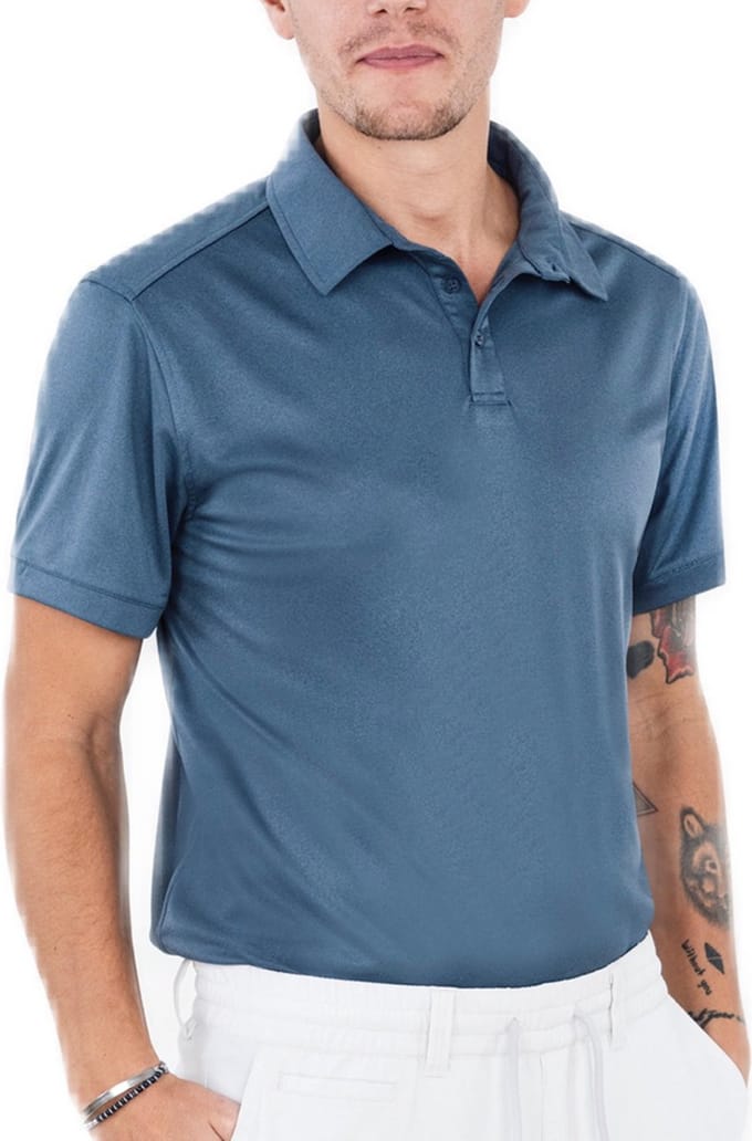 Func Factory mannen Poloshirt Mac blauw melange maat M