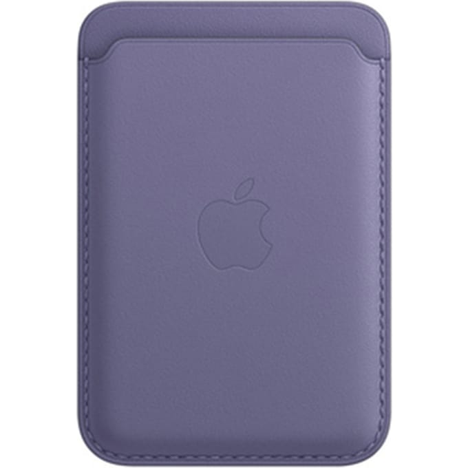 Apple Leather Wallet MagSafe (Apple Wallet 2nd generation) - Met ingebouwde AirTag functie - Wisteria