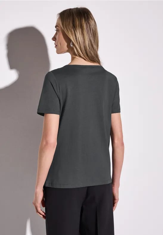 Basic shirt met tekst
