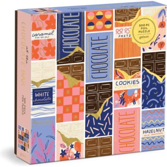 At The Chocolate Bar 500 Piece Foil Puzzle - Galison