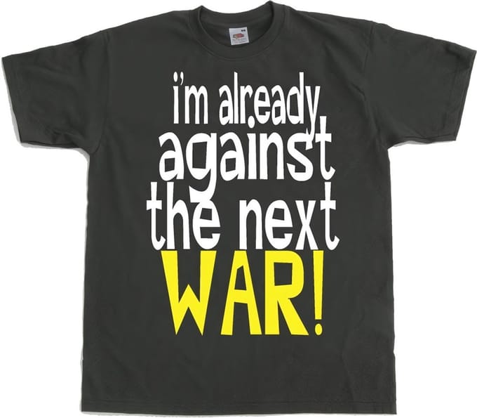 Hybris In 'Already Against The Next War' donkergrijs