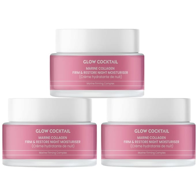 3 x MARINE COLLAGENE FIRMEREN & HERSTELLEN NACHTCRÈME 50ml
