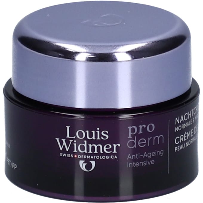 Louis Widmer Proderm Anti-Ageing Intensive Nachtcrème Licht Geparfumeerd 50