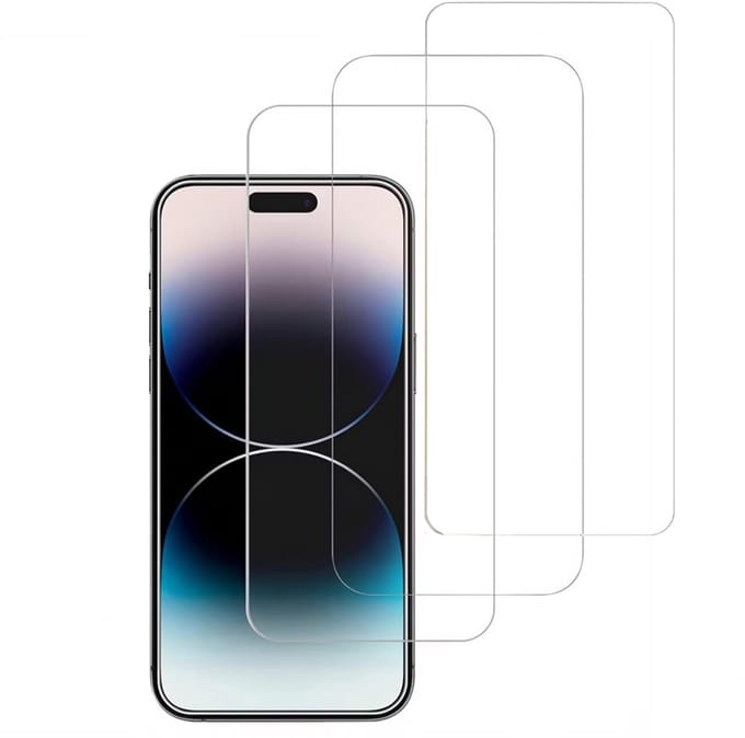 imoshion Bundel Screenprotector Gehard Glas 3 pack - Geschikt voor Apple iPhone 15