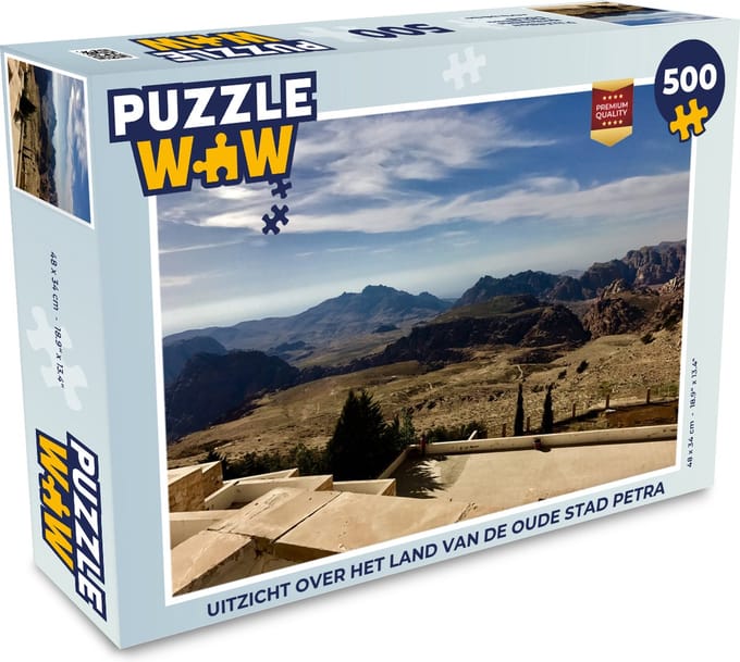 Puzzel Uitzicht over het land van de oude stad Petra - Legpuzzel - Puzzel 500 stukjes