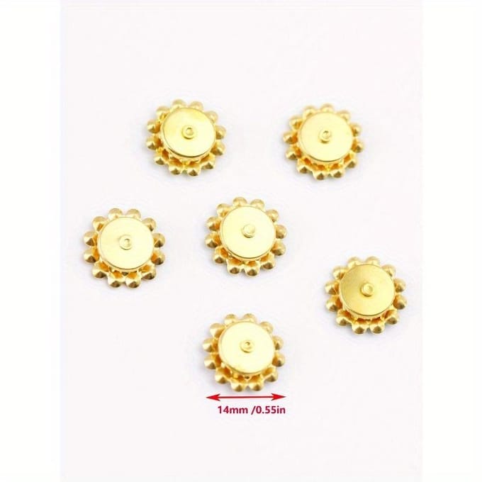 50 stuks/set 14MM DIY Accessoire, Moderne Strass Bloemvormige Kledingdecoratie Hulpstof Voor Jurk 14mm