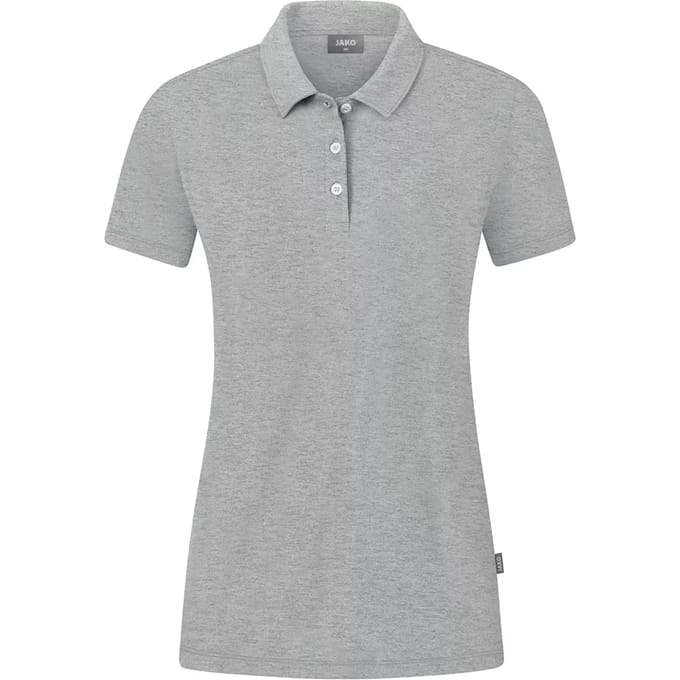 Jako Organic Polo Stretch Dames - Lichtgrijs Gemeleerd | Maat: 48