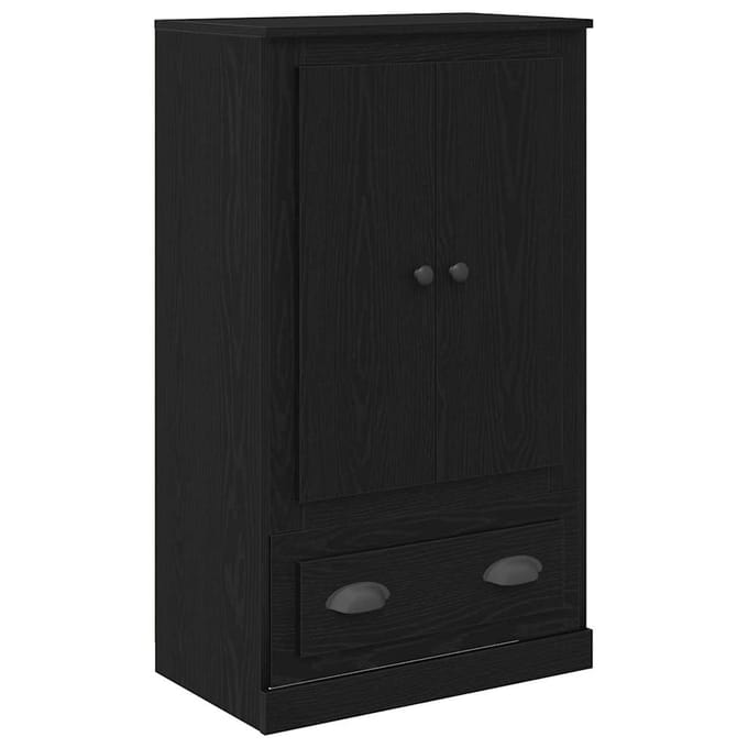 vidaXL Highboard Zwart Eiken 60 x 35,5 x 103,5 cm Bewerkt hout
