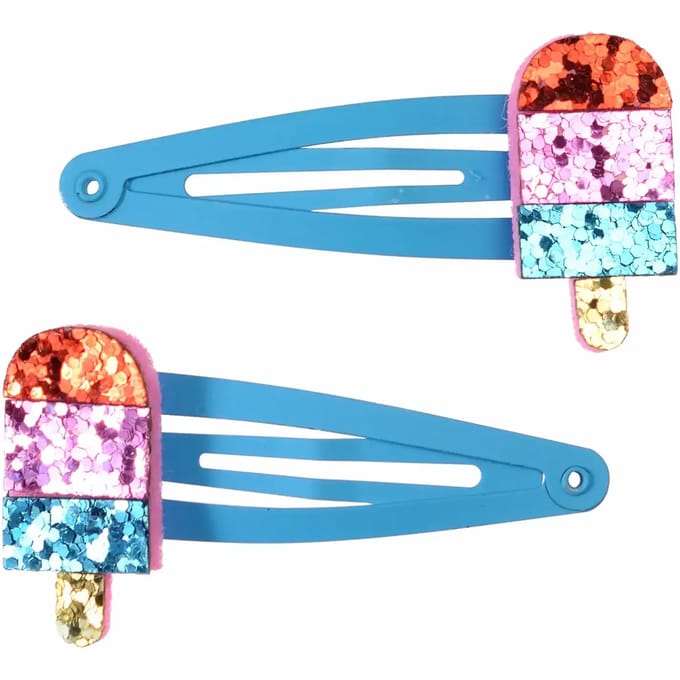 Ijslolly glitter haarspeld Rex London (x2)
