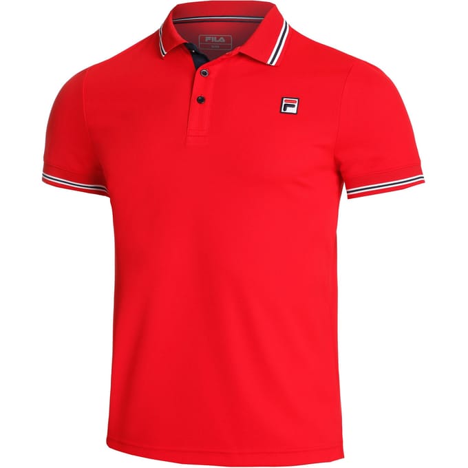 Fila Piro Polo Heren-Rood,Wit