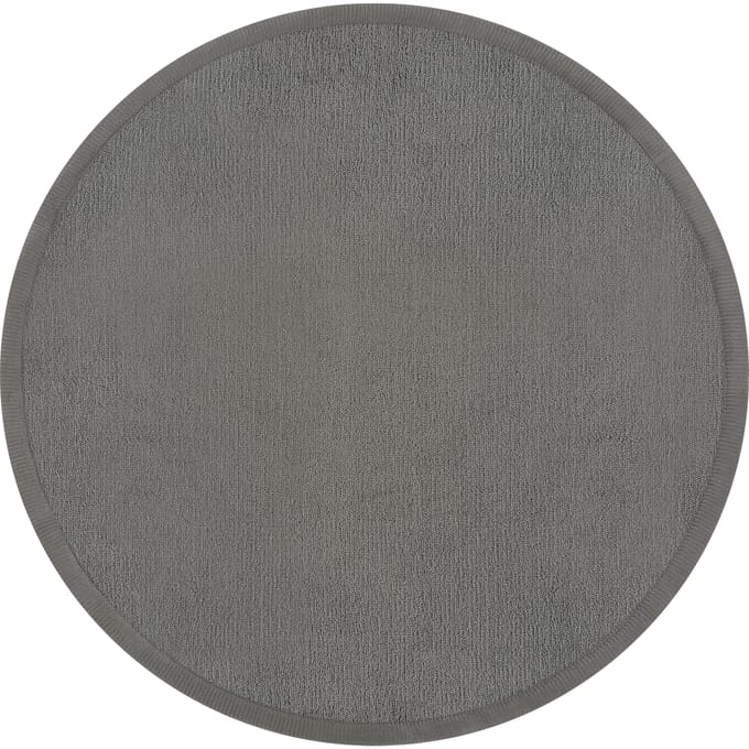 Kindertapijt wasbaar Atami grijs  80 cm rond