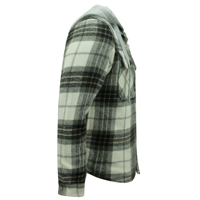 Houthakkers Jas met Teddy Wol Capuchon -7091- Zwart