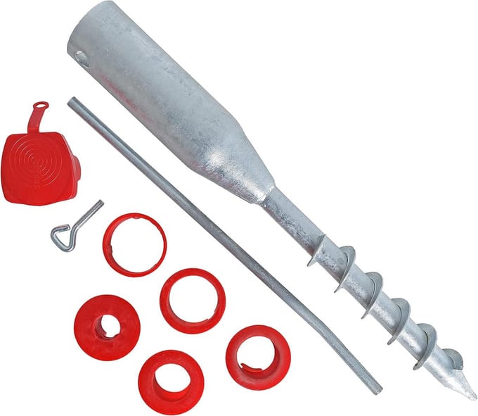 Screw-in bottom sleeve, grondanker
