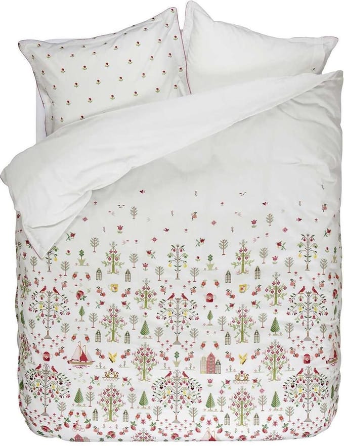 PiP Studio Family Tree Dekbedovertrek - Eenpersoons - 140x200/220 cm - White