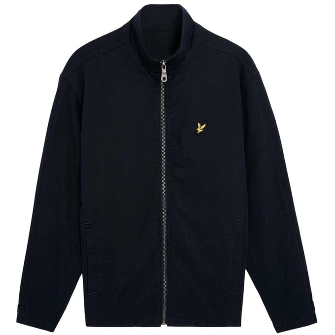 Lyle & Scott Heren Twill jas met hoge hals (Blauw)