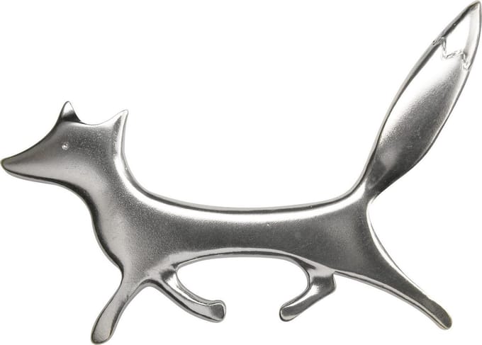 AuBor ®. Broche. Zilver. De vos.