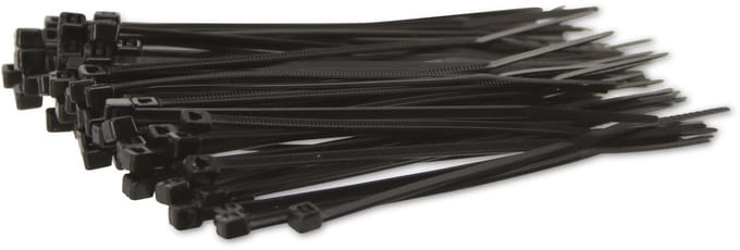KSS Kabelbinderset Polyamide 6.6, zwart, 96x2,5, UV-bestendig, 100 stuks