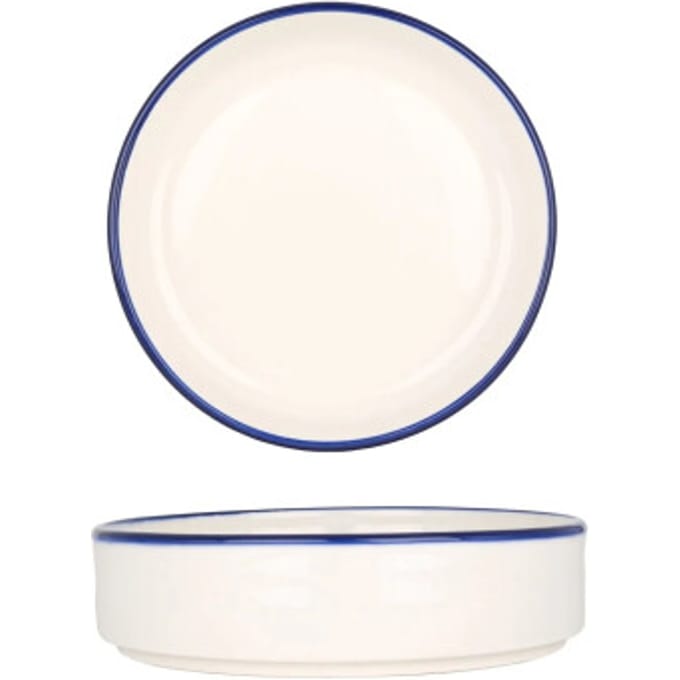 Bonna Kommetje - Linea Blue - Porselein - 16 cm (500cc) - set van 6
