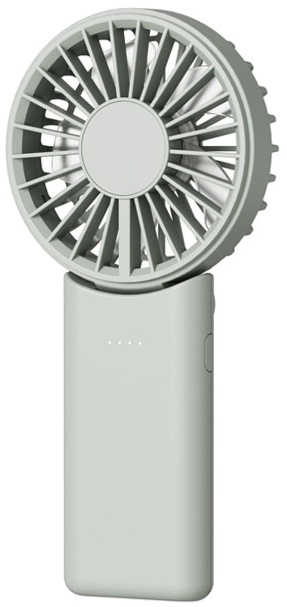 Draagbare Handventilator - Bureauventilator - Tafelventilator - Handventilator - Opvouwbaar - USB Oplaadbaar - 1800 mAh - 4 Standen - Borstelloze Motor - Lichtgroen