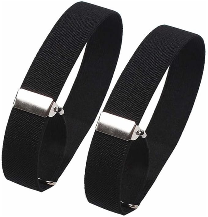 Fako Bijoux - Mouwophouders - Elastisch - Per Paar - 2 Stuks - Zwart