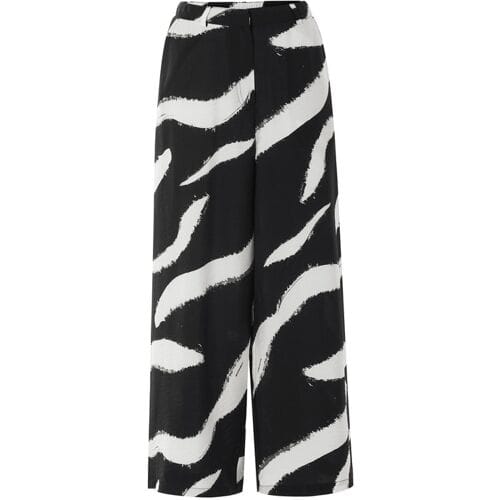 ESMARA Dames broek (Zwart/wit, 36)