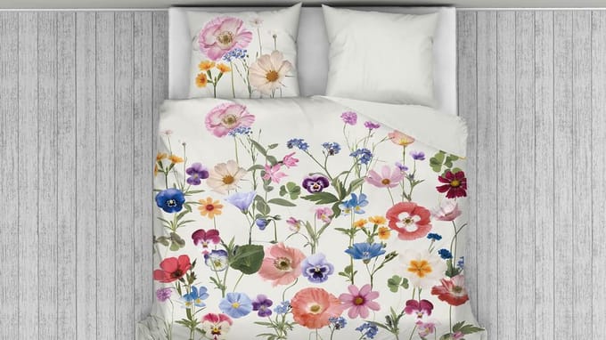 Snoozing Pippa Dekbedovertrek - Lits-jumeaux - 260x200/220 cm - Off-White